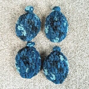 Handmade Crochet Water Balloons Reusable Water Fight Fun Summer Toy Teal‎ Dreams